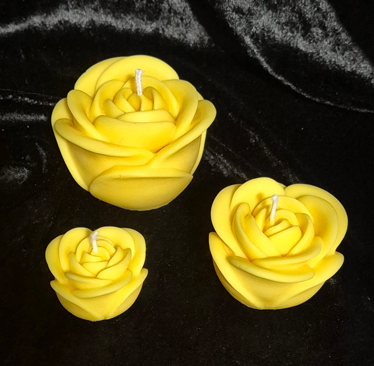 3er Rosen-Set - verschiedene Farben