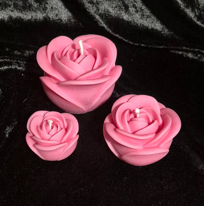 3er Rosen-Set - verschiedene Farben