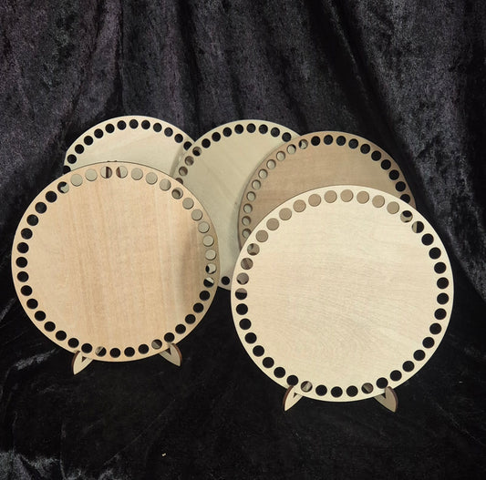 3mm Holzboden für Häkelkörbe 14,8 cm rund blanko