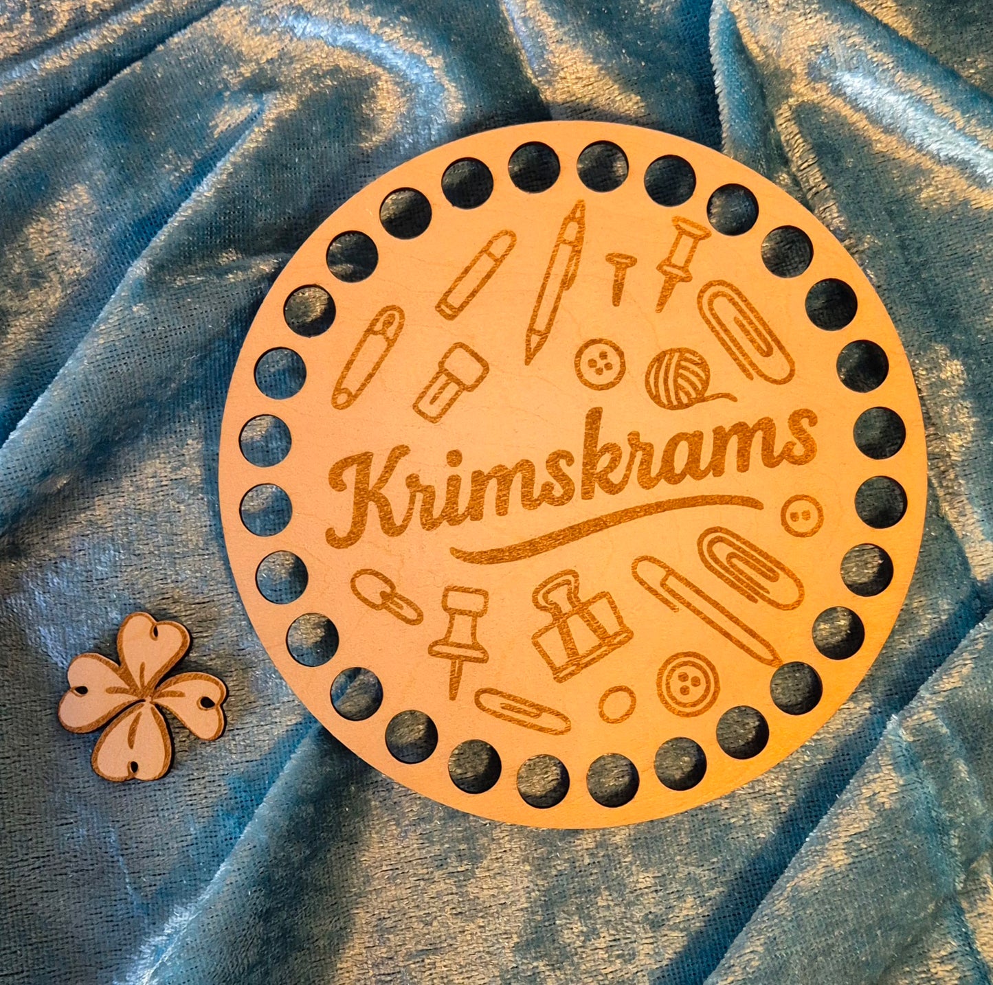 3mm Holzboden 11/15/20 cm rund Krimskrams + Anhänger