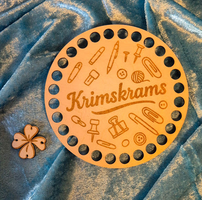 3mm Holzboden 11/15/20 cm rund Krimskrams + Anhänger