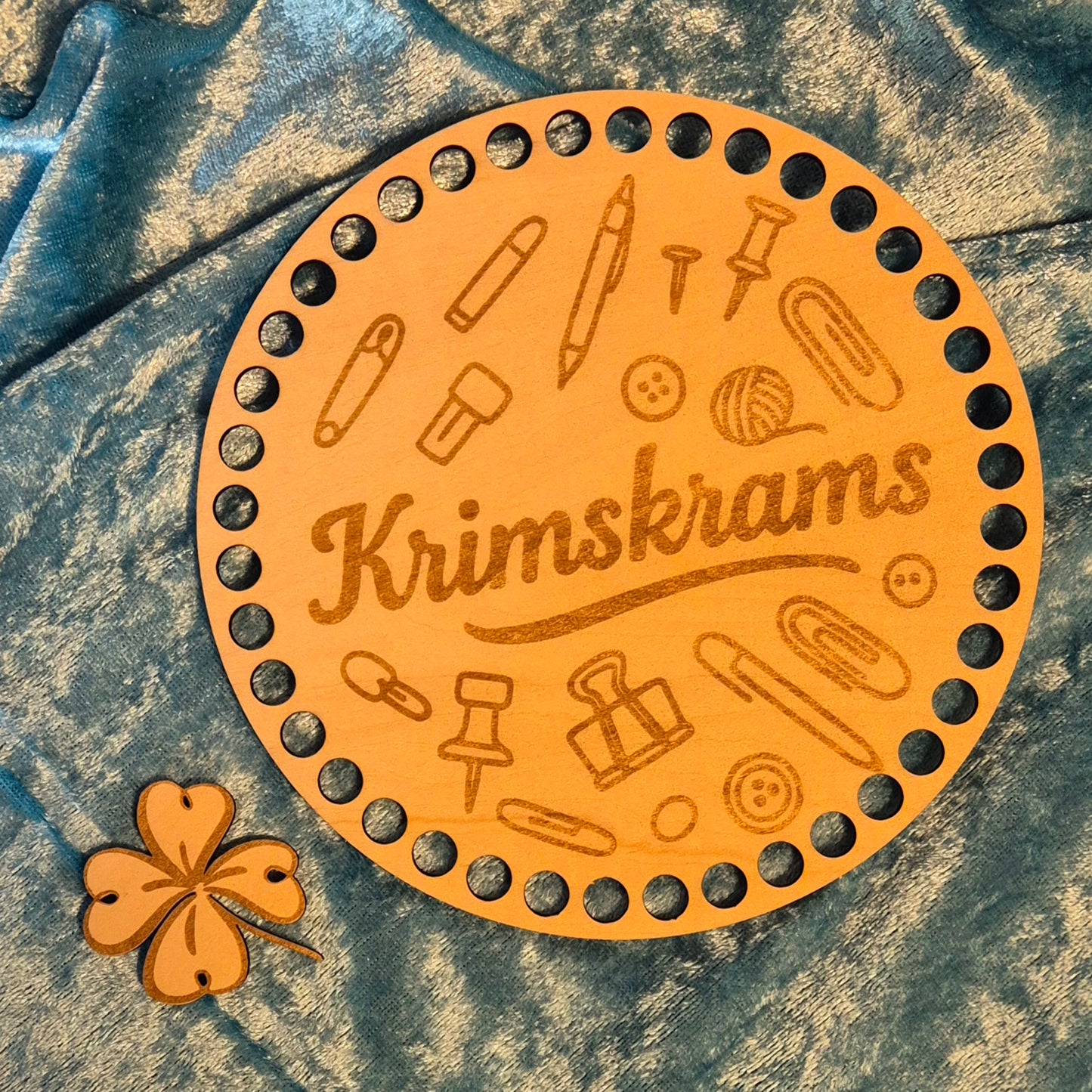 3mm Holzboden 11/15/20 cm rund Krimskrams + Anhänger